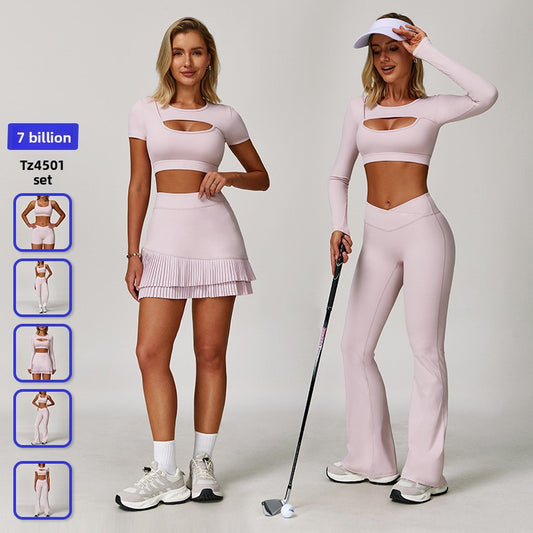 Women's Contrast Yoga Fitness Set